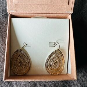 Anna Beck Gold Teardrop Earrings